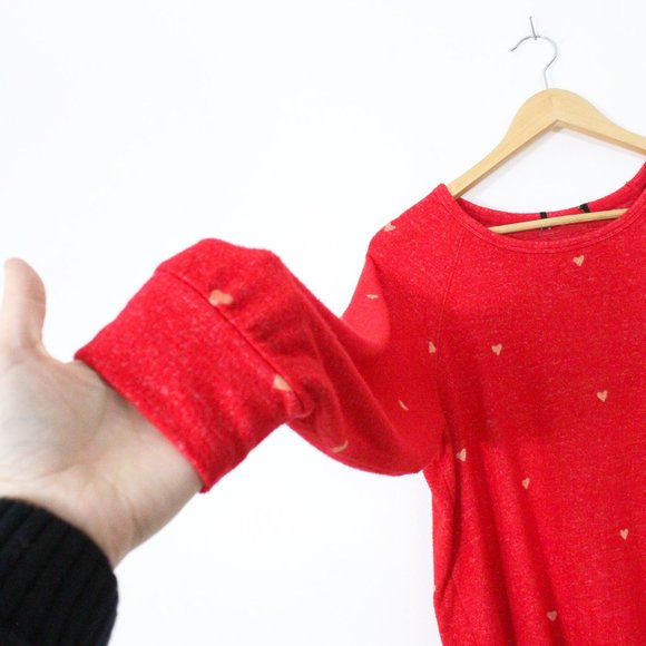 *H&M Red Heart Long Sleeve Sweater - Picture 5 of 6